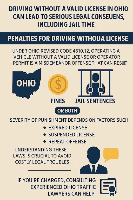 Infographics Can You Go to Jail for Driving Without a License in Ohio